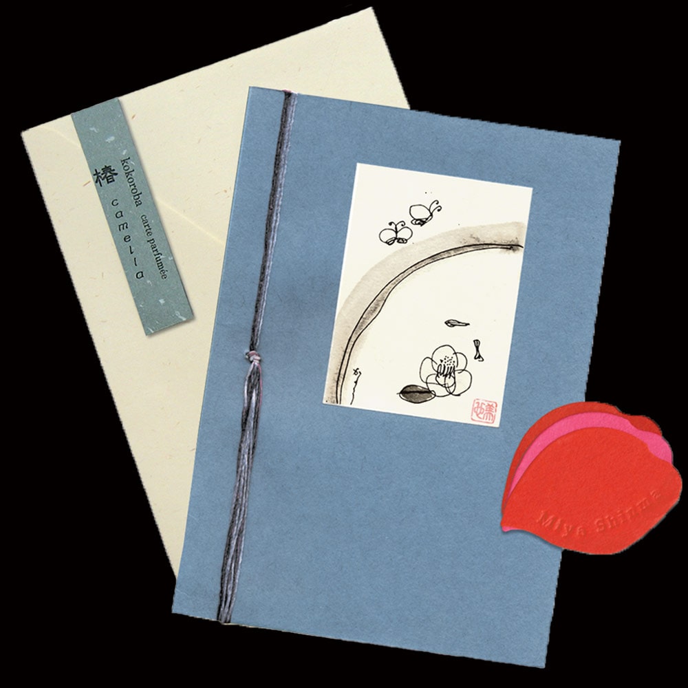 Kokoroba, carte parfumée - TSUBAKI (Fleur de camélia)